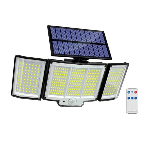 Luz solar al aire libre 348 LED integrada con tres modos