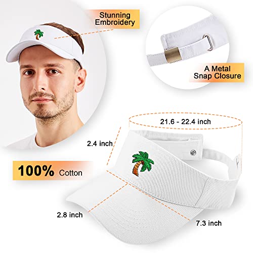 Ladies Visor Coconut Classic Unisex 100 Cotton By Cool Sporting Visor With Small Embroidery - Best Visor For Running Workouts And Outdoor Activities20Large ,20,Large #TOP6