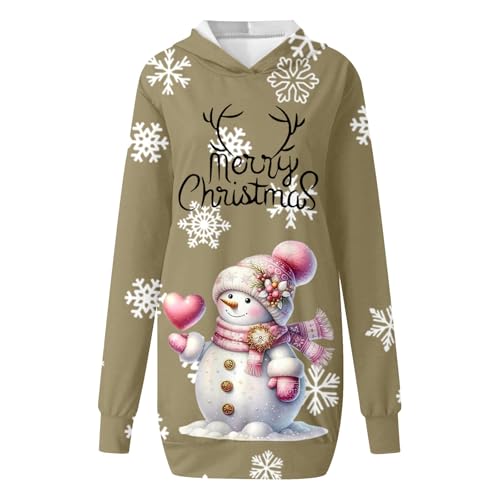 Sweat à capuche de Noël pour femme ample et confortable