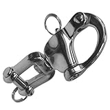 MarineNow Stainless Steel 316 Jaw Swivel Bail Snap Shackle Choose Size and Quantity (5