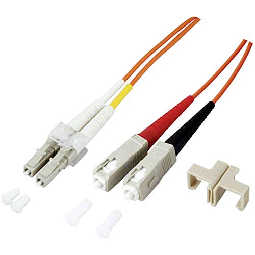 Intellinet 750158 câble de fibre optique 2 m LC SC OM3 Couleur aqua