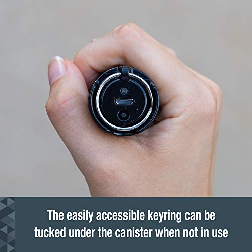 Sabre Smart 2-In-1 Pepper Spray, Live Continuous Location Tracking Texts In Emergencies, Refill Canister Available, Rechargeable, 25 Bursts With 10 Ft. Range, Flip Top Safety, Ergonomic Finger Grip #TOP3