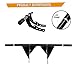 Kinglemc Flat-Out Bar Crash Bar Engine Guard Highway Freeway Bar for Harley Softail Fat boy Fat Bob Heritage Low Rider Breakout Street Bob Deluxe Models 18-Later (Gloss Black)