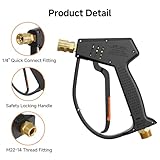 Giraffe Tools High Pressure Washer Short Gun for High Pressure Foam Cannon Car Wash
