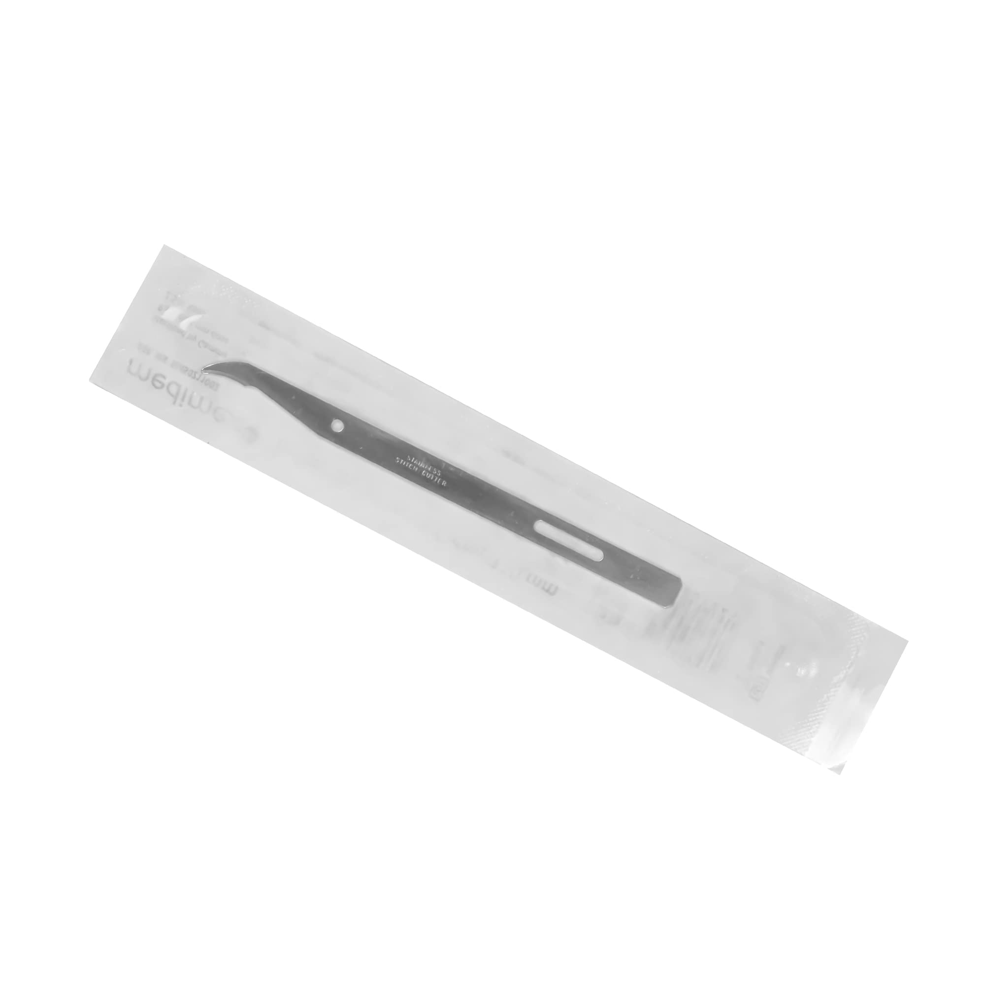 Fadenmesser 100 Stk. Sterile, lange, chirurgische Fadenschneider aus rostfreiem Edelstahl 110mm