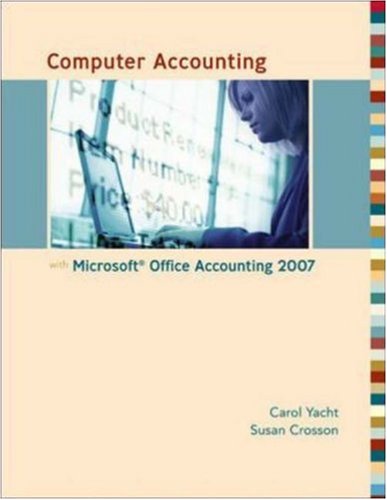 Computer Accounting Using Microsoft Small Business Manager