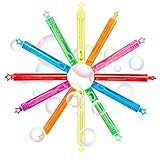 ♂Cómodo de usar: simplemente sumerja suficiente solución de mini varitas de burbujas y puede soplar las varitas y crearán burbujas de colores. Son juguetes adecuados para uso al aire libre.