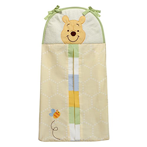 Disney Winnie The Peeking Pooh Diaper Stacker, Yellow, Blue, Green , 24.5x12x8.25 Inch (Pack of 1)