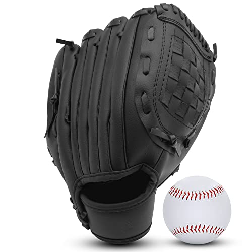 Baseball Glove And Ball, Baseball Mitt, Softball Glove 9.5''-12.5'' For Kids Youth Adult Training And Beginner, Softball Mitt Left Hand Glove, Right Hand Throw #TOP1