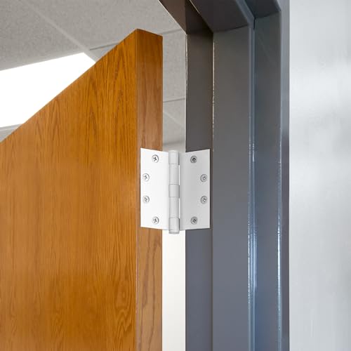Design House Door Hinges for Interior Doors 12-Pack 4.5-inch x 4.5-inch – Square Steel Door Hinge – Painted White – Fits Standard Doors – Design House 189860 by Design House - Image 6