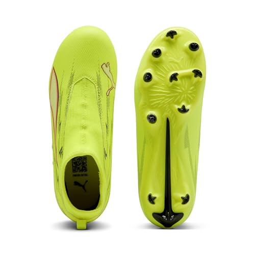 PUMA Chaussures de football sans lacets ULTRA 6 MATCH+ FGAG Enfant et Adolescent Chaussures Jaune - vue 9