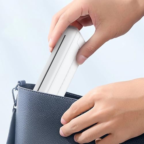 Namolit Impressora portátil Impressora sem tinta sem fio suporta impressora de papel térmico de 8,26