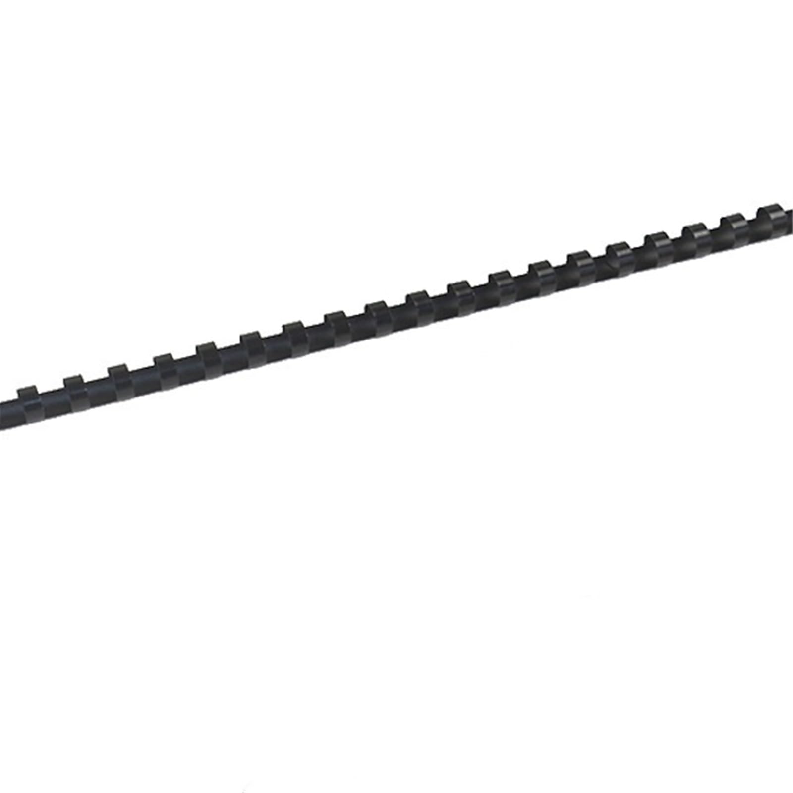 4 colores 100pcs/caja delanteras de enlace PVC 21 anillos ANINGURA 20-120 Hojas A4 A4 Machina de enlace de peine Anillos de plástico Suministros de Encuadernación(12mm-black)
