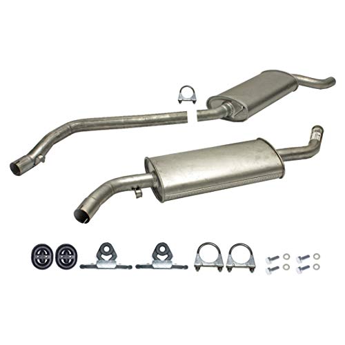 Ferroz Export Ersatz für Auspuffanlage Auspuff ab Kat VW T4 Transporter 2.0 2.5 1.9 D 2.4 D + Anbaukit
