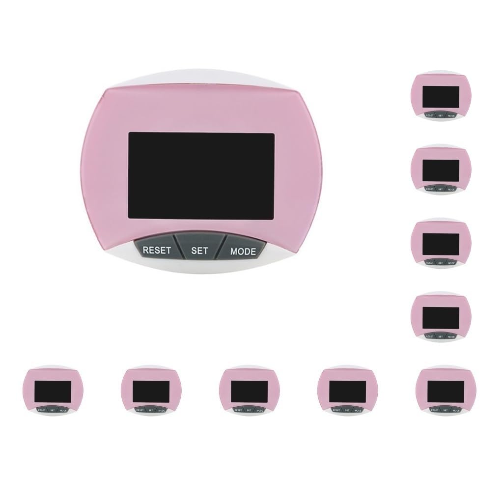 Elektroniczny licznik kroków z wyświetlaczem LCD liczenie kalorii mały cyfrowy krokomierz fitness jogging piesze wędrówki na świeżym powietrzu czerwony