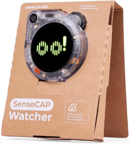 Image of SenseCAP Watcher W1-A AI Agent with Clear Enclosure, ESP32S3 Processor, Microphone, Camera, Speaker, Voice Control