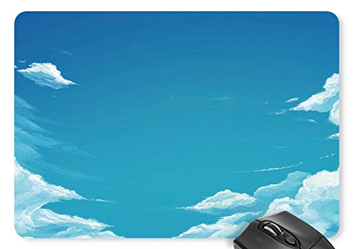 Mouse Mat White Clouds On Blue Sky Mouse Pad