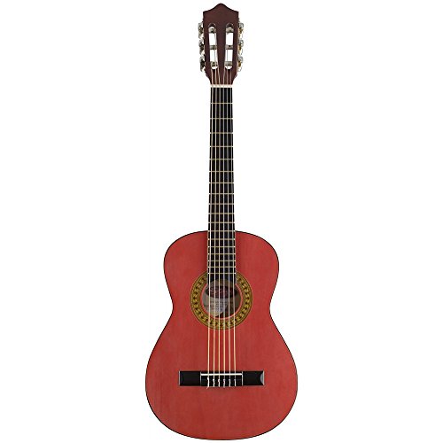 Stagg C510 Guitare Classique Taille 1/2 Rouge - Les Beatles, Paul McCartney, John Lennon, RIngo Starr, George Harrison Stagg C510 Guitare Classique Taille 1/2 Rouge