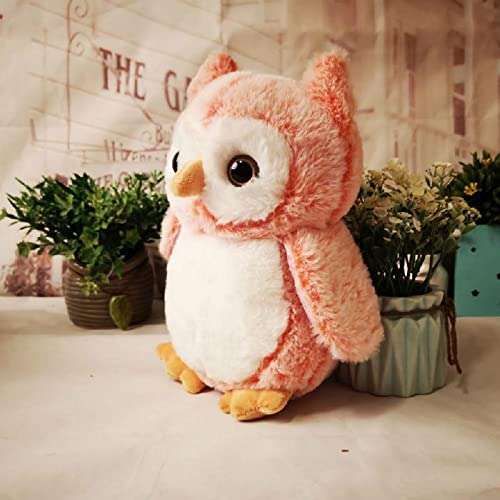 Image of Tickles Heather Owl Soft Stuffed Plush Animal Toy for Girls & Boys Kids Children Birthday Gifts (Color: Pink Size: 25 cm)