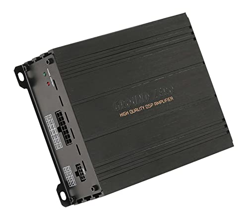 Amplificatore a 4 canali con DSP a 8 canali e set di cavi ISO; set di cavi ISO per una facile installazione; DSP a 8 canali integrati; impostazioni DSP in tempo reale; processore 2 dispositivi analogici da 28 bit; software Windows GUI; equalizzatore a 10 bande separato; correzione di fase; funzione auto-on