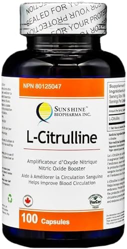 Citrulline 100 capsules, workout supplement. Increase blood flow to muscles to enhance exercise performances. Vegan certified
