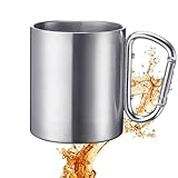 Westmark Tazza con manico a moschettone – pratica tazza per il campeggio all