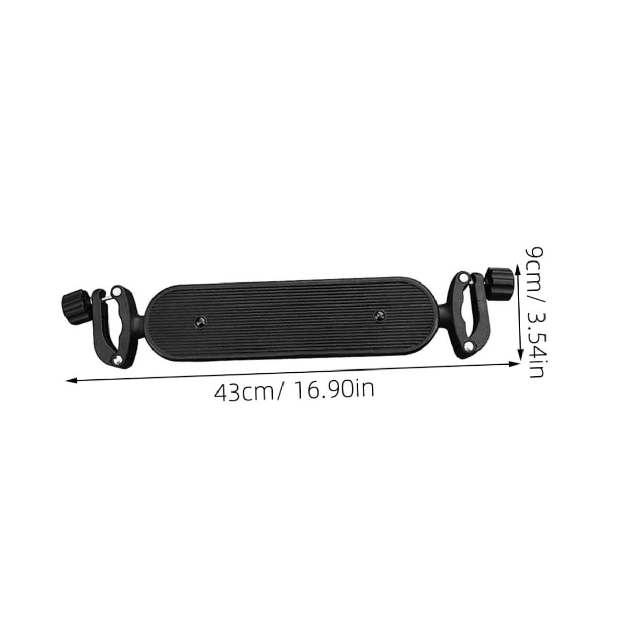 Uonlytech Reposapiés en Plástico Negro para Cochecito de Ñiño Ajustable para Mayor y Seguridad Longitud 35-43cm y Fijación Telescópica