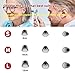 Hearing Aid Domes,Silicone Hearing Aid Domes for Resound SureFit RIC and Open Fit BTE Hearing Amplifier Ear Tips Accessories with Cleaning Tools Brush Cleaner and Carry Case