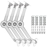 4 Pack Lid Stay Hinges Folding Lid Support Hinge Lid Support Hinge Hinge Support Drop Lids fit for...