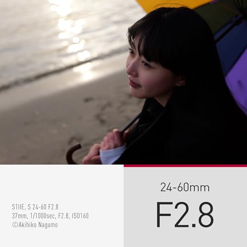 Panasonic Lumix S 24-60mm F2.8 | Objectif à focale Fixe Plein Format S-R2460 (Bokeh, Grand Angle, Vidéo, Tropicalisé, Compact et Léger) Noir – Compatible Monture L