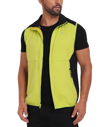 Image of Little Donkey Andy Men's Water-resistant Outerwear Vests, Stretch Windproof Vest for Cycling, Running, Golf