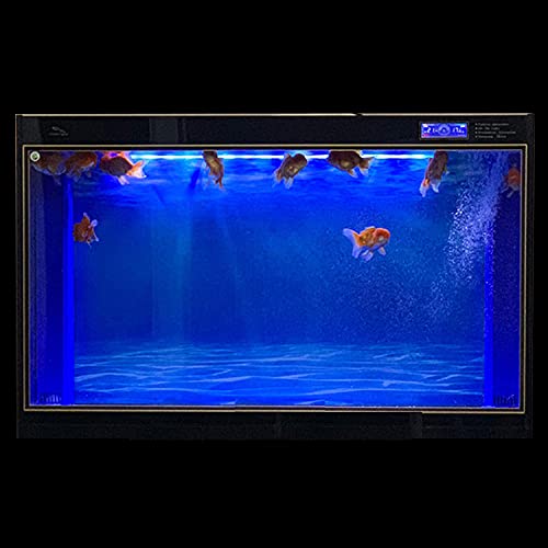 Elebox Aquarium Background Blue Black Fish Tank Background Picture 2 Sides Fish Backdrop For Aquarium Wallpaper 16"X 40" #TOP2