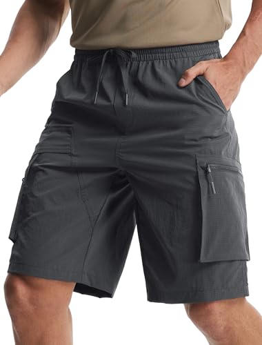 Image of Libin Men's Shorts Casual All Day Comfy Quick Dry Lightweight Cargo Hiking Shorts Breathable Outdoor Sports Travel