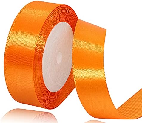 Royal Blue Satin Ribbon 25mm, 23 Meters Solid Colors Fabric Ribbon for Crafting, Gift Wrapping, Balloons, DIY Sewing Project, Hair Bows and Cake Decoration