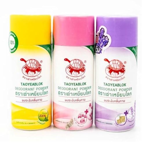 3 x TAOYEABLOK Natural Best Polvo Desodorante miniatura 1