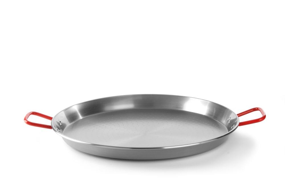 HENDI Padella per paella e grigliate, compatibile Fiesta 600, ⌀600x(H) 40mm, acciaio al carbonio