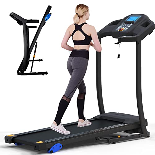 Treadmill,Treadmills For Home, 2.5Hp Portable Foldable Treadmill With 15 Pre Set Programs And Led Display Panel #TOP6
