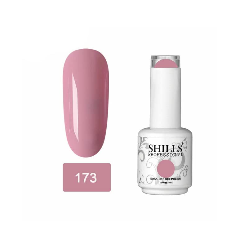 Image of SHILLS PROFESSIONAL Uv /Led Soak Off Glossy Finish Nail Polish Nail Art Nail Polish Color Shade 173, 15 Ml