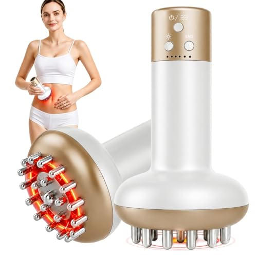 Image of HANNEA Lymphatic Drainage Massager Anti Cellulite Body Sculpting Device with Microcurrent Light Heat and Vibration for Legs Arms Belly