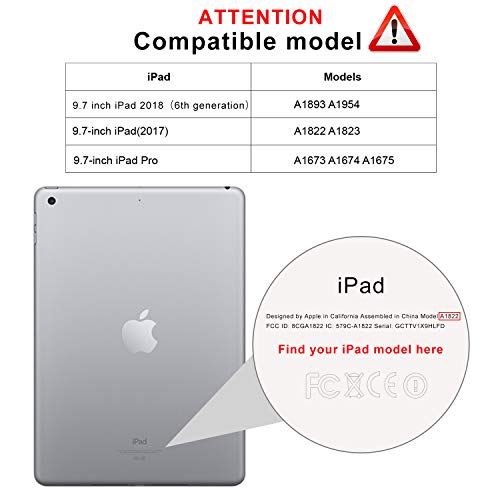 SPARIN 3 Pack Glass Screen Protector Compatible with iPad 6th 5th Generation 9.7 inch/iPad Air 2, Tempered Glass, Alignment Frame