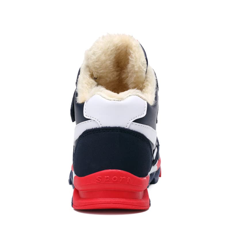 Kids/Childrens Waterproof Boots Faux Fur Ankle Booties Unisex Kids Traines Snow Boots4