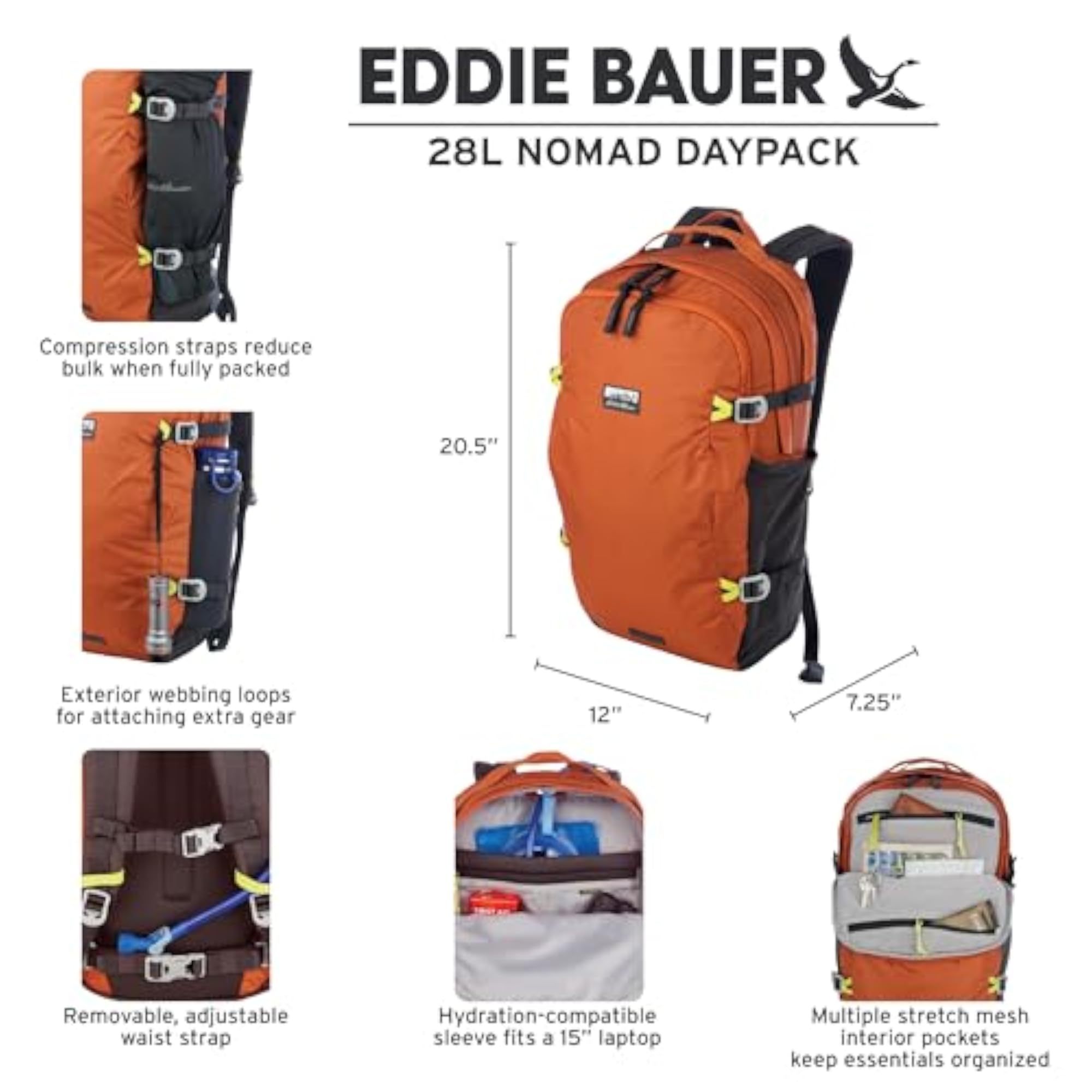Nomad Daypack, Hydration and Laptop Compatible