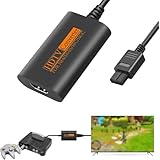 N64 HDMIビデオコンバーター N64 HDMI変換アダプター 720p出力 プラグ＆プレイ N64・ゲームキューブ・スーパーファミコン対応 HDMIケーブル付属