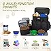 Dog Travel Bag Airline Approved–Pet Travel Tote with Collapsible Bowls,Food Containers & Feeding Mat–Multi-Pocket Organizer for Dogs & Cats, Durable & Water-Resistant for Hiking,Trips,Outdoors