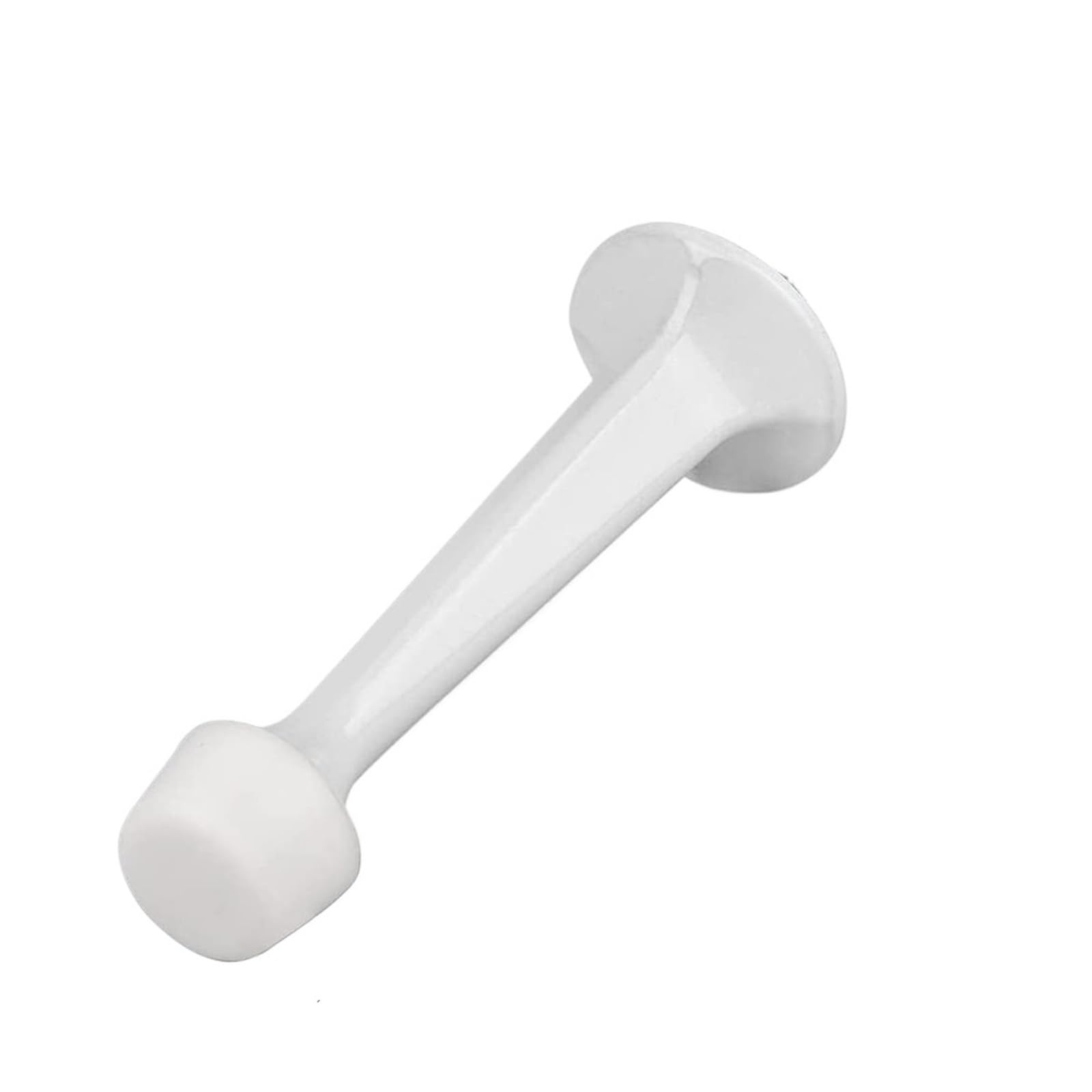 Door Stop Zinc Alloy Door Stopper Wall-Mounted Rubber Holder Wall Protector Buffer Damper for Floor(White)