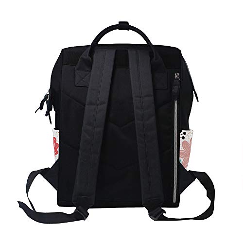 Sac à dos multifonction fleurs pour voyager léger avec bébé - 3