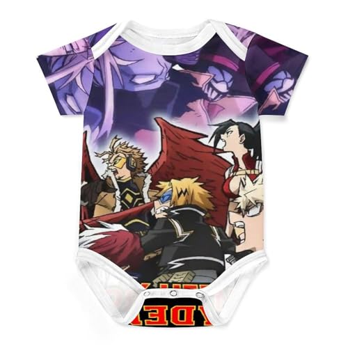 [SINYUIF] ヒロアカ ベビー服 新生児肌着 ロンパース 半袖 カバーオール パジャマ 着替え便利 男の子 女の子 赤ちゃん服 おしゃれ 柔らかい ルームウェア 普段着 出産祝い プレゼント 0-24ヶ月