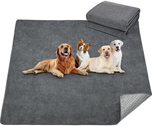 Welpenunterlagen Waschbar, 1er Schnell Absorbierend Puppy Pads 153x122 cm | Auslaufsichere, Rutschfeste Urin Unterlage für Welpen, Alte und Inkontinente Hunde, einsetzbar für Laufs