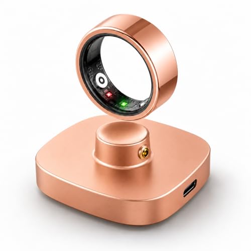 KinShare HK01 Smart Ring for Women & Men, Sleep & Stress Tracker, Waterproof Fitness Ring for iOS & Android, No Subscription Fee (Rose Gold, Size 8)