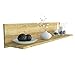 Vladon Estante de Pared Skadu, Estante Flotante con práctica Superficie, Roble Natural (97,5 x 18,5 x 18,5 cm)